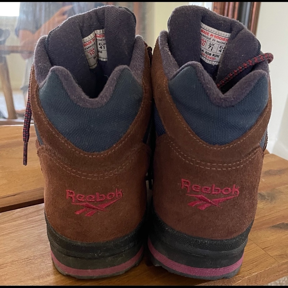 Joah Brown Reebok Vintage Hiking Boots - Size 10 - Picture 3 of 7